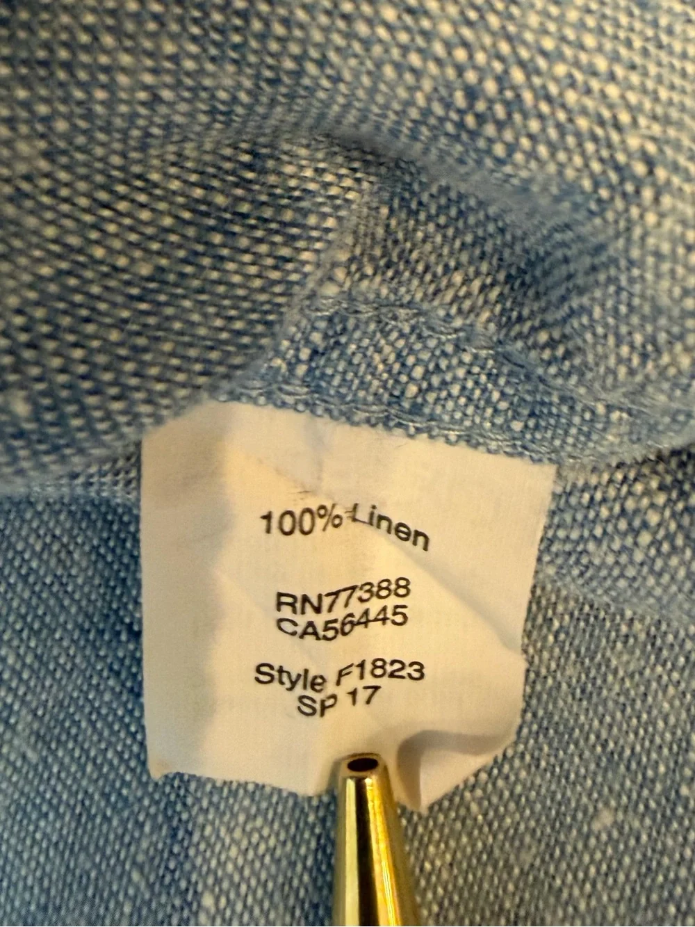J.Crew Factory Men’s 100% Linen Button-Down Shirt Size XL
